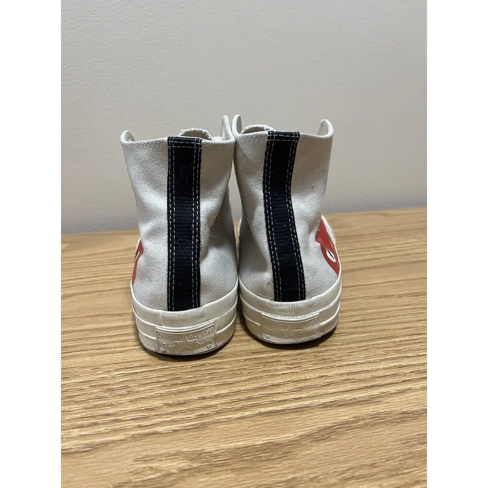 Converse Chuck 70 Hi Comme Des Garçons White Red Men's Size 9 150205C‎
